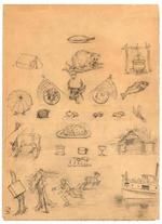 Annual Supper Flyer 1901 Draft Sketch